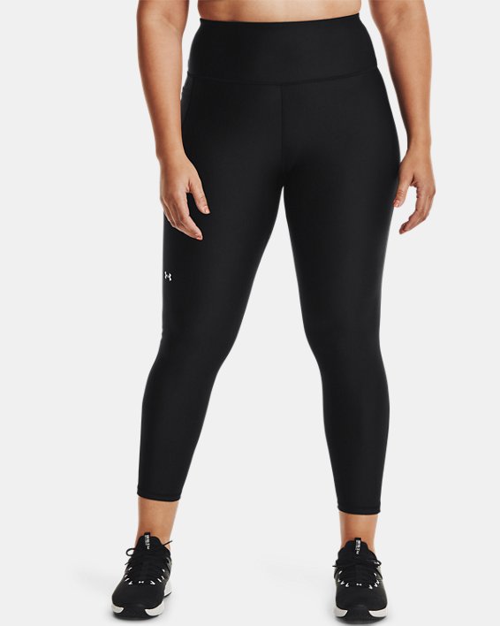 Women's HeatGear® Armour No-Slip Waistband Full-Length Leggings, Black, pdpMainDesktop image number 0